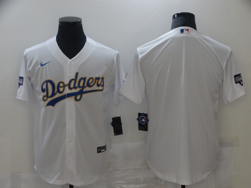 Men Los Angeles Dodgers Blank White Game 2021 Nike MLB Jerseys